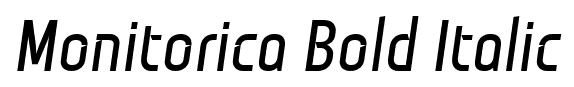 Monitorica Bold Italic font